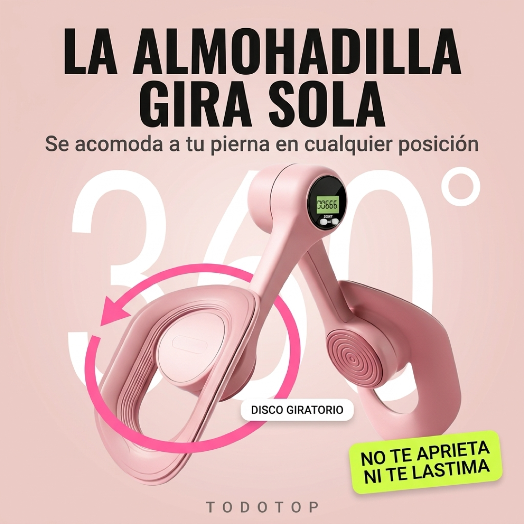 La almohadilla gira 360 grados