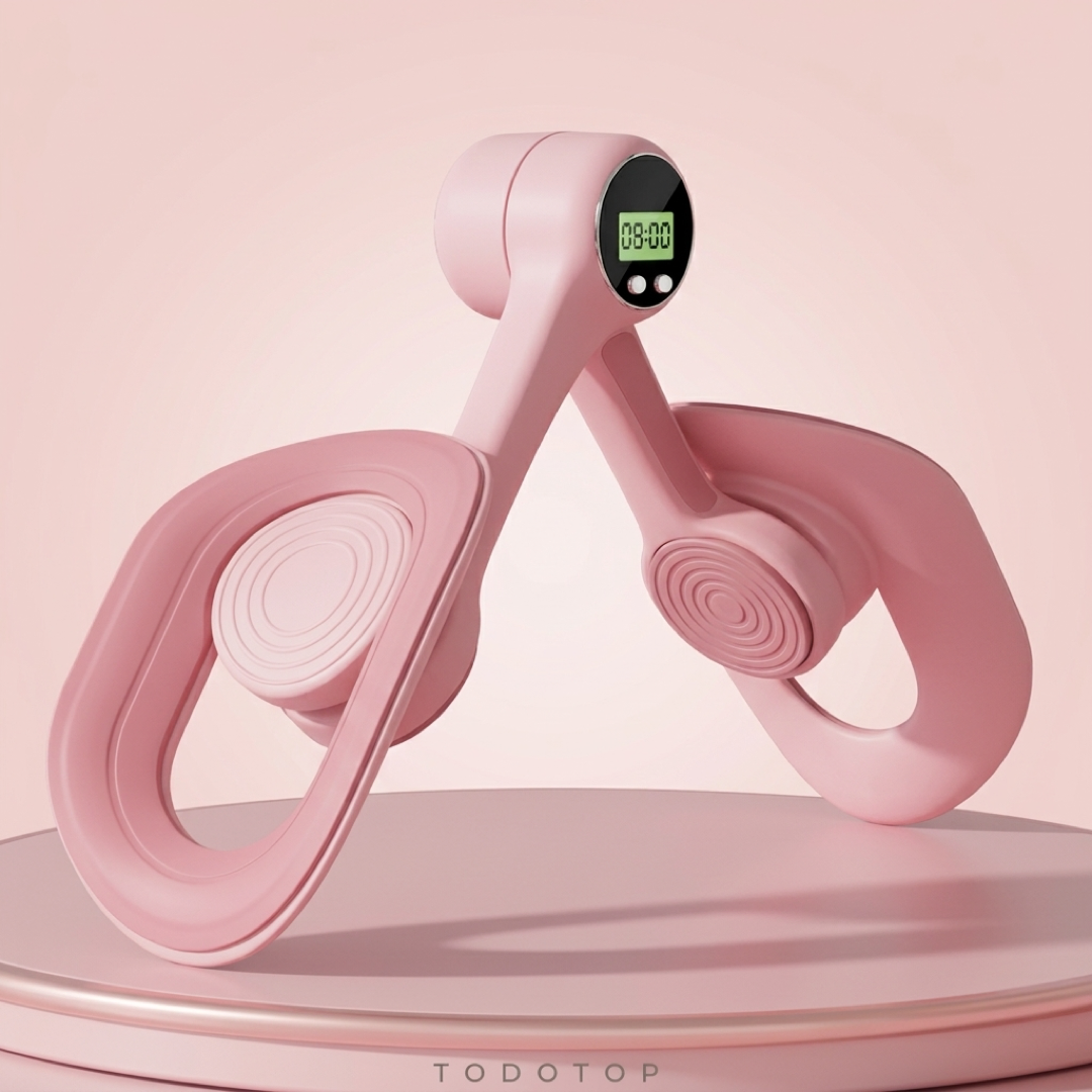 Ejercitador PelviFit rosa con contador digital